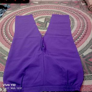 Purple Straight Leg Pants