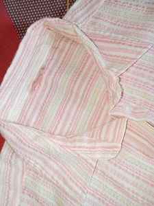 DressBerry Striped Puff Sleeve Shirt