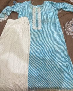 Plus Size Cotton Kurti And Palazzo