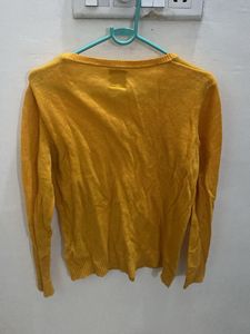Mustard Knit Pullover Sweater
