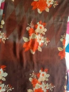 Elegant Floral Saree