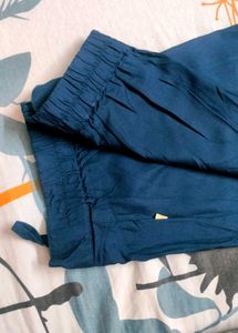 Navy blue printed relaxed Palazzo. Size &#39;S&#39;