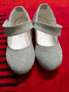 Sparkly Silver Toddler Shoes
