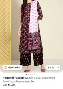 Elegant Floral Kurta Set