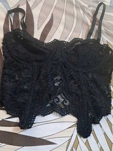 Combo Of Five Imported Fabric Bra  N Padded  Panty