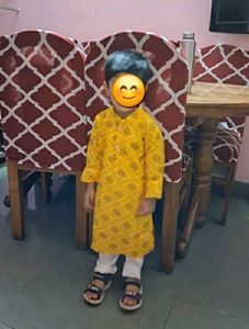 Boys Ethnic Kurta Set - Yellow