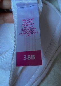 No Boundaries 38B White Bra