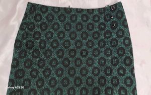 Patterned Mini Skirt