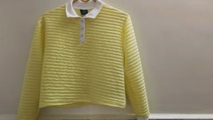 Yellow Textured Jacket