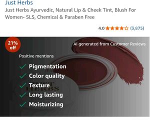 Sealed✅️Just Herbs Lip N Cheek Tint😍New✅️