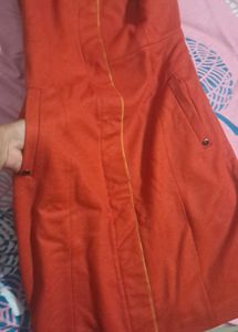 Classic Rust Colour Bodycon Dress