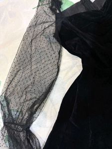 BLACK Velvet Party Dress