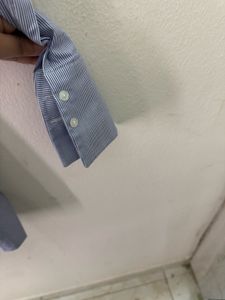 Oodji Stripes Peplum Shirt