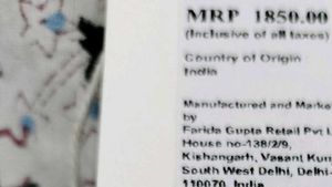 Red floral Angrakha anarkali kurta set