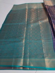 Navy Blue silk saree
