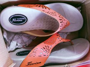 Orange Florina Flats