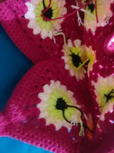 Crochet Floral Granny Square Project
