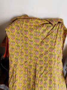 Yellow Floral Print Maxi Dress