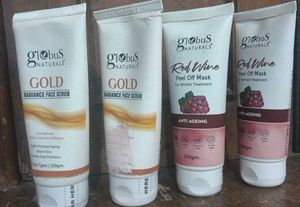 Globus Naturals Face Scrub & Peel Off Mask Bundle