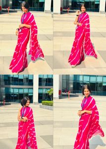 Elegant Pink Saree