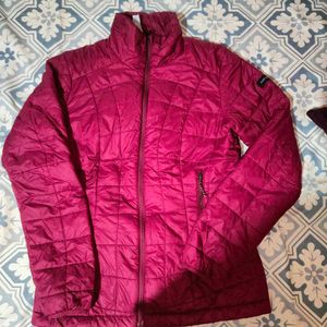 Burgundy Puffer Jacket