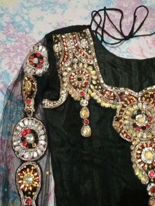 Wedding Wear Hand Work Frock Suit Set