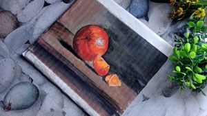 Aclyric Still Life Painting With Cans Sheet