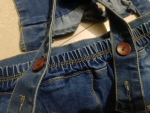 DETACHABLE DUNGAREE MINI SKIRT