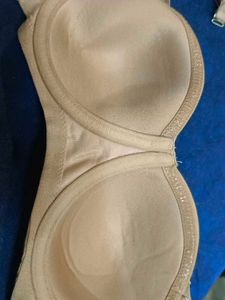 Zivame Basic Padded 3/4 Coverage Strapless Bra