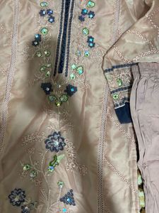 Pakistani Suit With Pretty Sleeves And Pant Odna