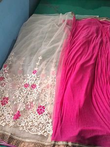 Half Shade Beautiful Work Saree &amp;Beautifu Blouse
