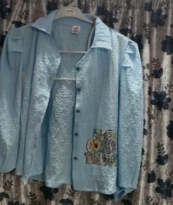 Vintage Light Blue Button Down