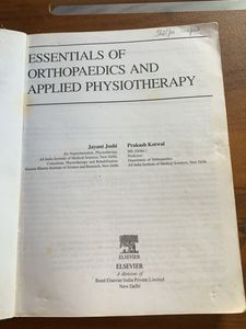 Essentials Of Orthopedics And Applied Physiotheray