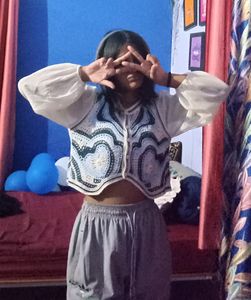 Crochet Korean Top 💙