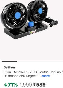 car fan one side working