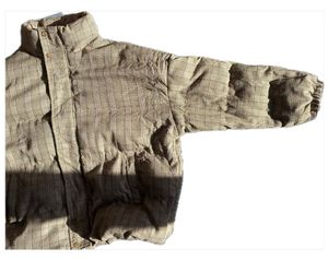 vintage Plaid Puffer Jacket