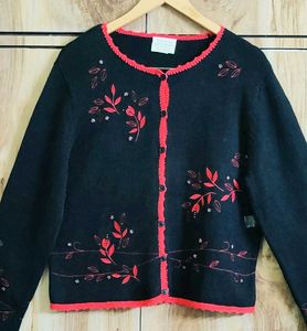 Enbroidery Work Cardigan Size-36