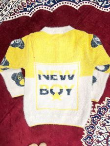 Cute Bear Design Knitted Sweater