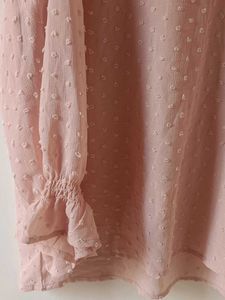 Elegant Pink Chiffon Top