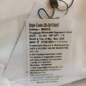 Brunswik Signature White Shirt - XL/44