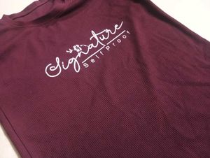 Burgundy Signature Tee