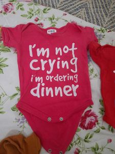 7 Onesies Combo 0 To 3 Months