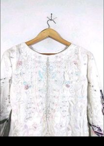 Just Like New Pakistani Suit Pant &amp; Ruffled Dupatt