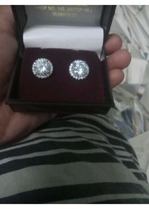 pure silver earrings with bill