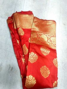 Red Banarasi Silk Saree