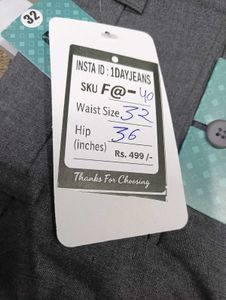 F@40 Size-32 Slim Pant