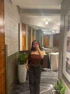 Brown Strapless Tube Top