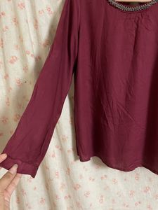 Formal full sleeve top