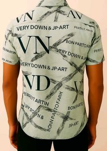 Abstract Print Short Sleeve Shirt