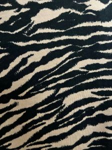 Zebra Print Short Sleeve Top